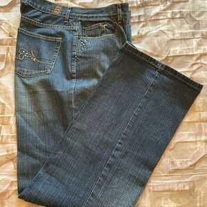 Nancy Bolen boot cut women’s jeans.